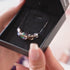 Chocolate | .925 Sterling Silver Gunmetal | Mermaid Glass Infinity Clasp Necklace